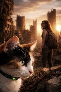 Illustration zu »Diesseits fremder Sterne« mit »Die Katze und das Mädchen«, »Halt den Mund und iss weiter« Diesseits fremder Sterne (Illustration)