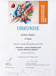 Visionen – unsere Heimat und unsere Welt neu denken – Urkunde 2. Platz